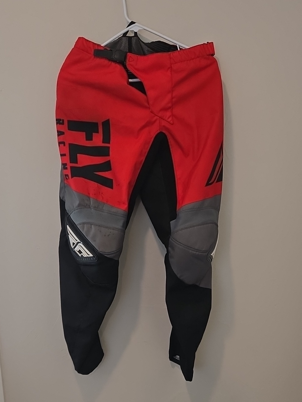 Men’s Red and Black MX Fly Racing Pants